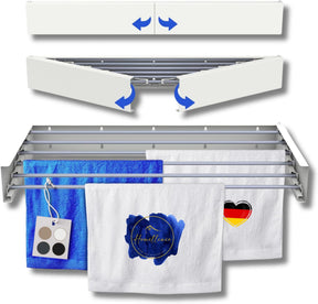 Homellence wall-mounted drying rack, White, 100 cm (image 1)