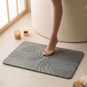 Homellence diatomite stone bath mat, Infinite Zen (image 1)