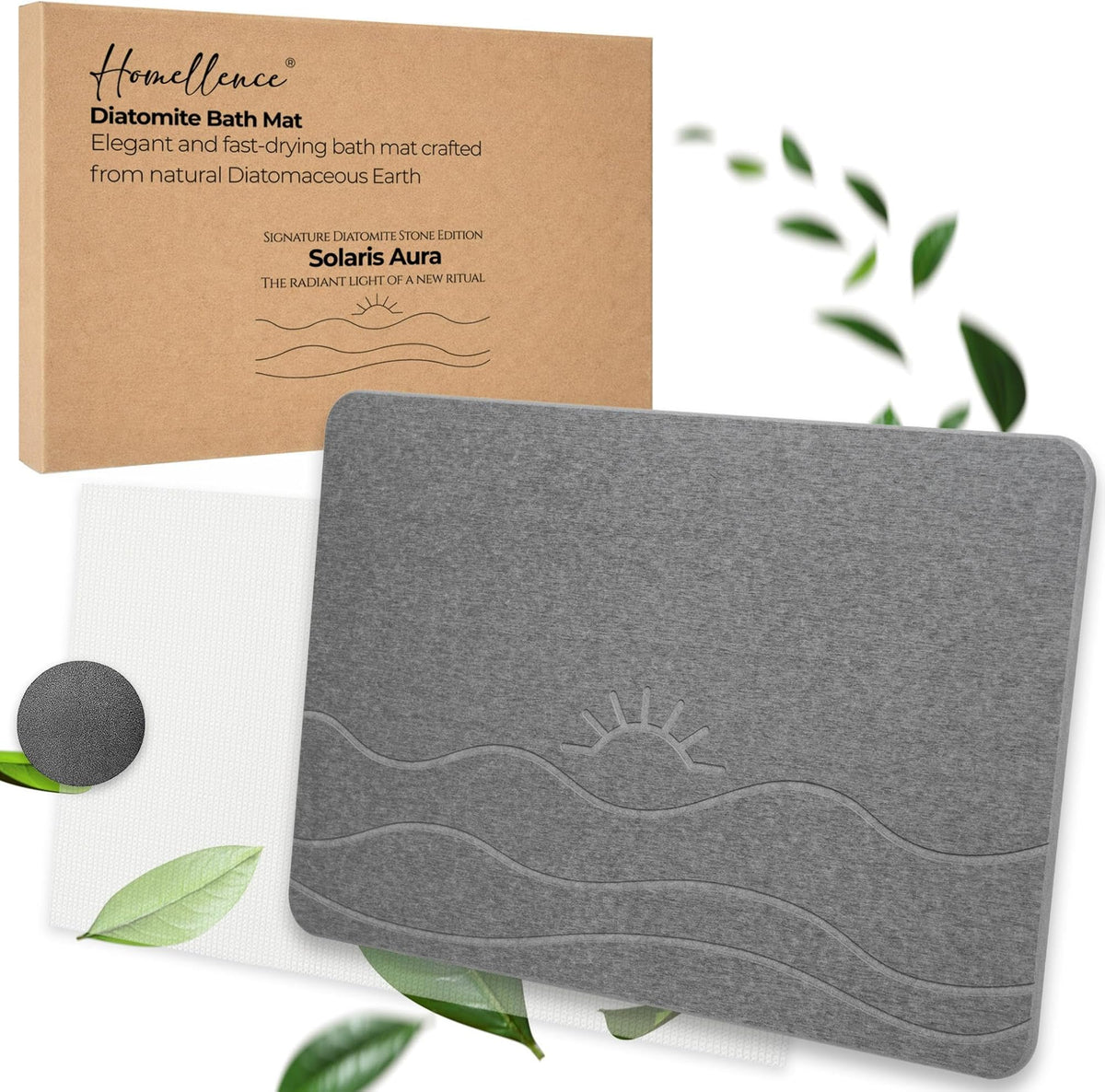Homellence diatomite stone bath mat, Solaris Aura (image 8)