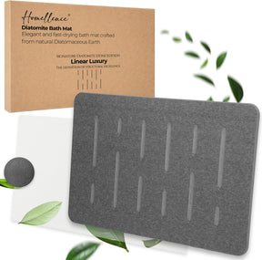 Homellence diatomite stone bath mat, Linear Luxury (image 8)