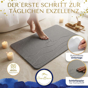 Homellence diatomite stone bath mat, Solaris Aura (image 2)