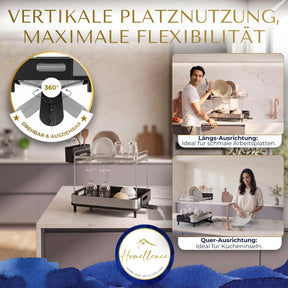Homellence dish drying rack High-Tower, two tiers (image 3)