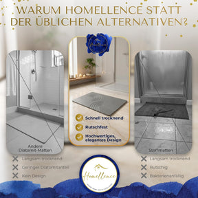 Homellence diatomite stone bath mat, Infinite Zen (image 7)