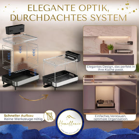 Homellence dish drying rack High-Tower, two tiers (image 6)
