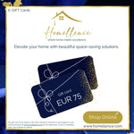Homellence E-Gift Card EUR 75 - Premium digital gift card for our full range of folding ironing boards and laundry baskets.
