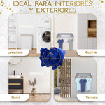 Versatilidad Homellence: el tendedero blanco de 70 cm con varillas de aluminio es perfecto para baño, cocina, lavadero o terraza.