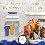 Modernes Familiendesign: Der 70 cm breite und nur 2,8 cm schmale Homellence Wäscheständer bietet eine elegante Lösung für kleine Haushalte.