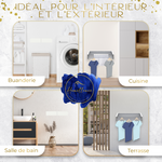 Polyvalence d'utilisation : le séchoir blanc 70 cm est parfait pour la buanderie, la cuisine, la salle de bain ou la terrasse.