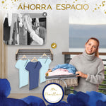 Ventajas de ahorro de espacio Homellence: el tendedero de pared de 70 cm optimiza el área de lavado frente a los métodos de tendido tradicionales.
